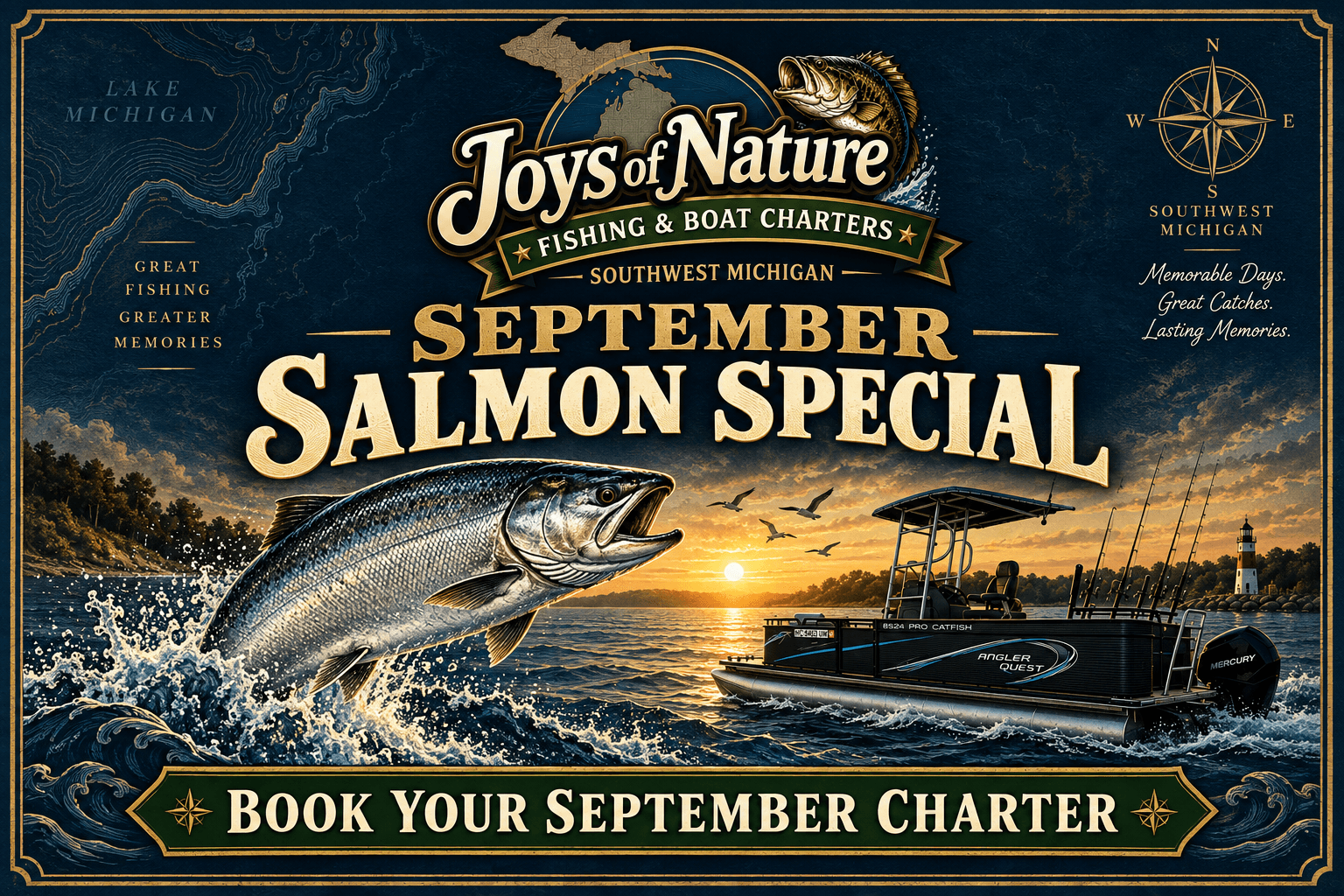 September Salmon Charters | St. Joseph & Lake Michigan
